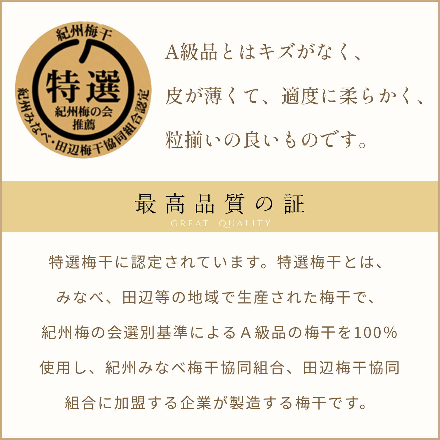 一粒の恵み(紀州南高梅)